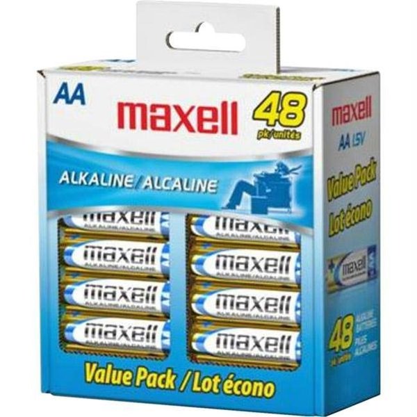 Maxell Maxell Aa Gold Series Alkaline Batteries Bulk Retail Pack - 48 Pack 723443